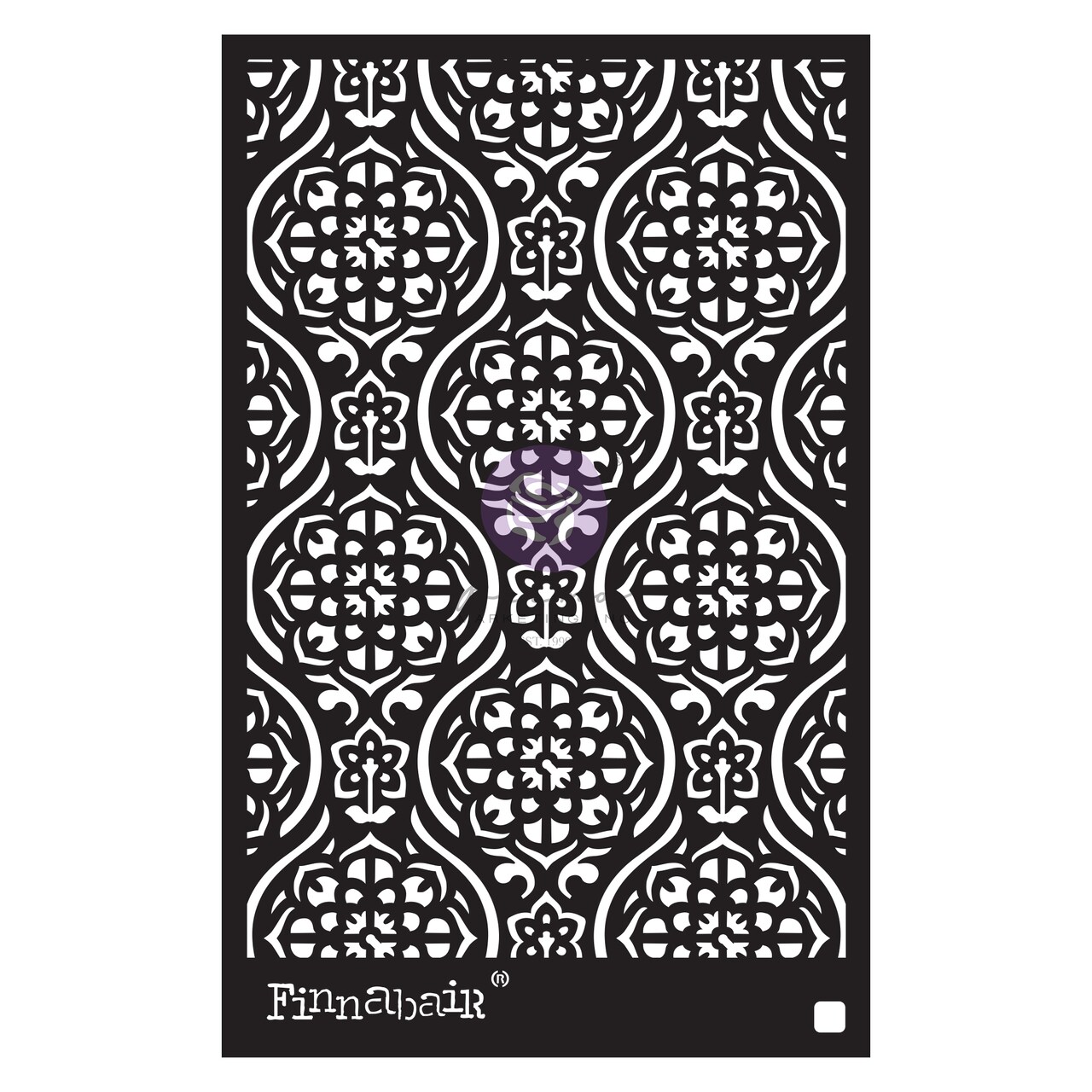 Prima Marketing Inc Finnabair Stencil - Victorian Tiles - 1 Piece, 6"x9" 655350968946